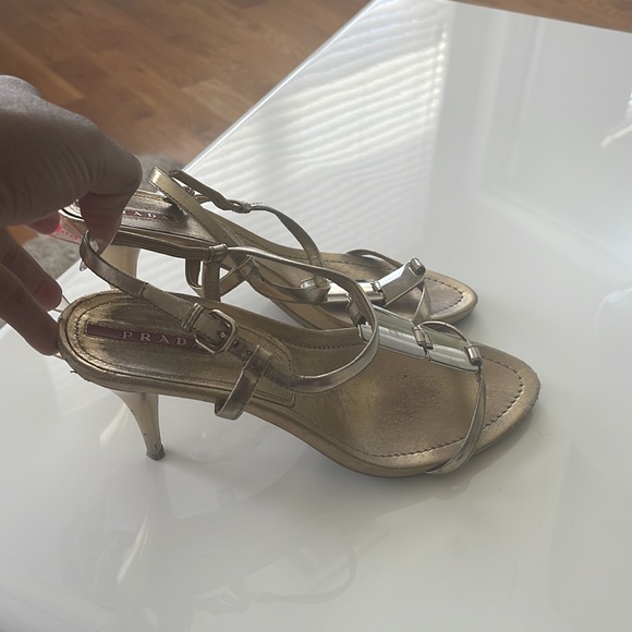 Prada gold sandal - Picture 4 of 5